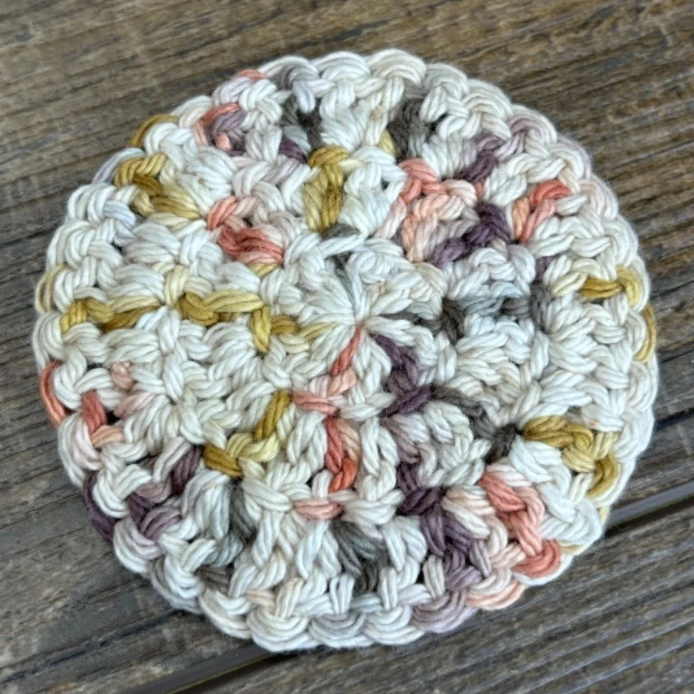 Handcrafted Crochet Face Round‎ Makeup Remover Scrubbies Set Cotton Yarn